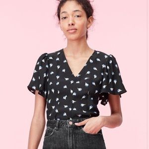 Rebecca Taylor floral blouse